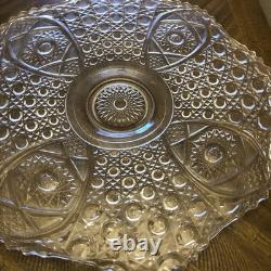 L. E. Smith 23 Daisy and Button Vintage Punch Bowl Platter/Plate New In Box