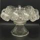 L. E. Smith 27 Piece Aztec aka Pinwheel & Stars Punch Bowl Set withStand c1950s USA