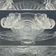 L. E. Smith 27pc Slewed Horseshoe aka Pinwheel & Stars Punch Bowl Set c1930s USA