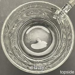 L. E. Smith 27pc Slewed Horseshoe aka Pinwheel & Stars Punch Bowl Set c1930s USA