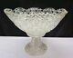 L. E. Smith Cut Clear Glass Daisy & Button Punch Bowl Vintage 13Tall X 16.5Wide