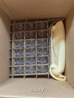 L. E. Smith Glass Co Pineapple Punch Bowl Set Cups 20 pc in Original Box READ