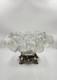 L E Smith Glass Daisy and Button Punch Bowl, Silver Toned Stand, 22 Cups (READ)