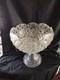 L E Smith Glass Daisy and Button punch bowl and pedestal set