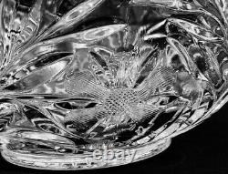 L. E. Smith Glass Holiday Punch Bowl Set 13 pieces