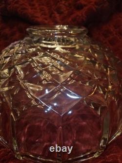 L. E. Smith Old Dominion Punch Bowl Floriform Tulip Diamonds