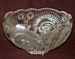 L. E. Smith PUNCH BOWL & Underplate + 12 Cups SLEWED HORSESHOE VG Vintage Cond