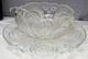 L E Smith Punch Bowl 3-Piece Set Pinwheels & Stars No Cups Vintage L2602