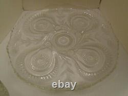 L. E. Smith Slewed Horseshoes Punch Bowl Cups Under Plate Underplate Ladle