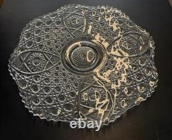 L. E. Smith Vintage Decorative Serving Platter Or Punch Bowl Platter. 22 1/ Size