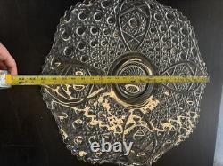 L. E. Smith Vintage Decorative Serving Platter Or Punch Bowl Platter. 22 1/ Size