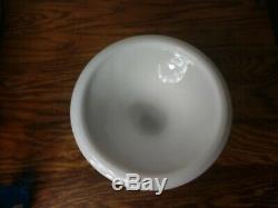 LARGE Fostoria Winburn Milk Glass Punchbowl and Base/Pedastal Rosby #1704 VTG