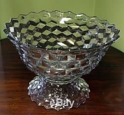 LARGE Vintage glass Double Punch Bowl