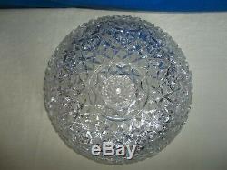 LAST LISTING! Rare Antique Fostoria ROSBY Clear Pressed Glass Punch Bowl -EUC