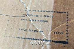 LE SMITH GLASS DAISY & BUTTON PUNCH BOWL With 24 Cups in Orig Box