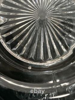 LE Smith Colony Horseshoe Pinwheel & Stars Punch Bowl Underplate 21 EUC HEAVY