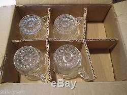 LE Smith Colony PINWHEEL & STAR Pattern 12 QT Punch Bowl + 30 Cups Ladle & Box