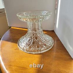 LE. Smith Daisy Button Punch Bowl Vintage Mid-Century Modern 1950s