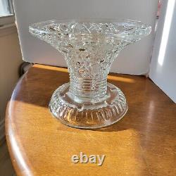 LE. Smith Daisy Button Punch Bowl Vintage Mid-Century Modern 1950s
