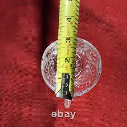 LE Smith Punch Bowl Clear Glass and 30 Glass Cups Pinwheel Star Pattern