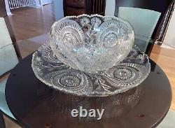 LE Smith Punch Set Bowl, Plate, 12 Cups LARGE