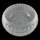 Large Cut Crystal Punch Bowl 13in Centerpiece Buttons Daisies Wedding Party