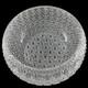 Large Cut Crystal Punch Bowl Centerpiece 13 Buttons and Daisies PB103