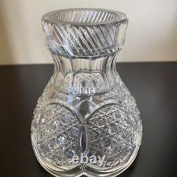 Large Cut Glass Punch Bowl With Stand