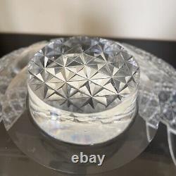 Large Cut Glass Punch Bowl With Stand