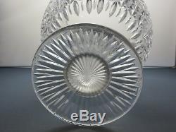 Large Stuart Crystal Church Window Cut Punch Pedestal Bowl Centerpiece-13tall