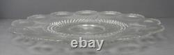 Large US Glass Manhattan Bullseye 22.5 Footed Clear Glass UNDERPLATE punch bowl