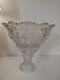 Large Vintage Crystal Punch Bowl Ornate Design withremovable