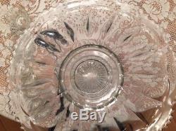 Large Vintage Fostoria Clear Crystal Punch Bowl