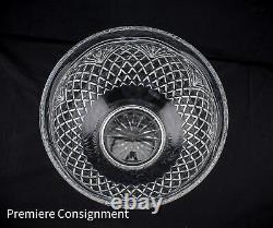 Large Waterford Crystal 12 in Footed, Centerpiece, Punch Bowl