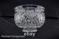 Large Waterford Crystal 12 in Footed, Centerpiece, Punch Bowl
