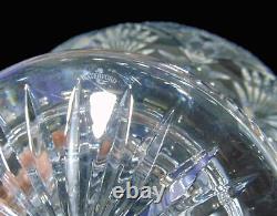 Large Waterford Rainbow Crystal Cut Glass Punch Fruit Bowl Footed Centerbowl 11