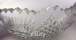Lead Crystal Cut Glass Punch Bowl or Centerpiece Bowl