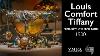 Louis Comfort Tiffany Punch Bowl With Three Ladles