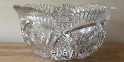 Lovely Large American Brilliant Punch Bowl
