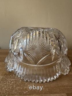 Lovely Large American Brilliant Punch Bowl