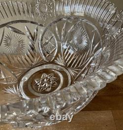 Lovely Large American Brilliant Punch Bowl