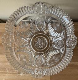 Lovely Large American Brilliant Punch Bowl