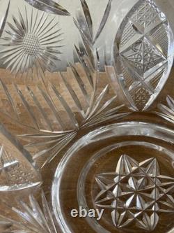 Lovely Large American Brilliant Punch Bowl