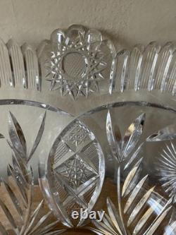 Lovely Large American Brilliant Punch Bowl
