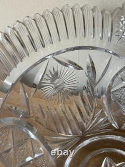 Lovely Large American Brilliant Punch Bowl