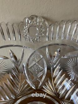 Lovely Large American Brilliant Punch Bowl