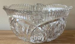 Lovely Large American Brilliant Punch Bowl