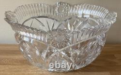 Lovely Large American Brilliant Punch Bowl
