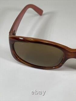 MAUI JIM PUNCHBOWL MJ219-12 Italy Brown Tortoise Wrap Sunglasses 54-17-135