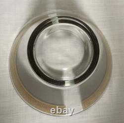 MCM Punch Bowl Set Roly Poly Cups Caddy Gold Checkerboard Culver